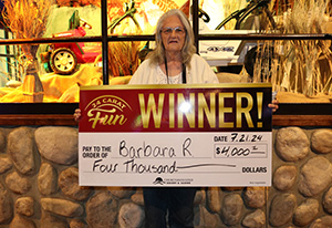 Barbara R. Firecracker Cash Giveaway Winner