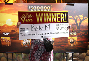 Betty M. Safari Giveaway Winner