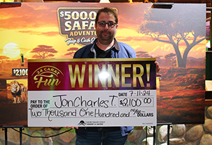 Jon Charles T. Safari Giveaway Winner