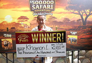 Khamon L. Safari Jeep Giveaway Winner