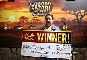 Maria M. Safari Adventure Winner