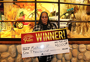 Michelle R. Firecracker Cash Giveaway Winner