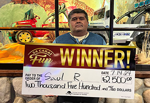 Saul R. Firecracker Giveaway Winner