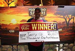 Terry G. Safari Jeep Giveaway Winner