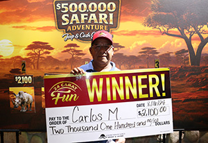 Carlos M. Safari Jeep Giveaway Winner