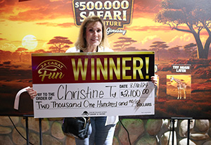 Christine T. Safari Jeep Giveaway Winner