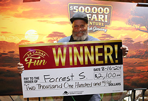 Forrest S. Safari Jeep Giveaway Winner