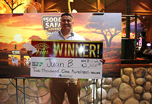 Juan B. Safari and Jeep Giveaway Winner