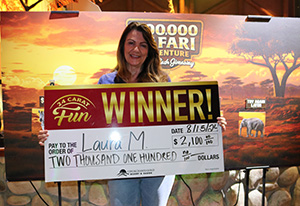 Laura M. Safari Jeep Giveaway Winner