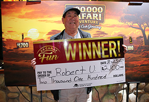 Robert U. Safari and Jeep Giveaway Winner