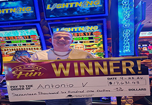 Antonio A. Jackpot Winner