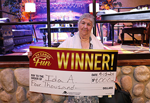 Ida A. Autumn Gold Cash Giveaway Winner