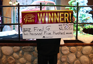 Fred G. Direct Mailer giveaway winner