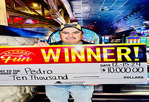 Pedro Jackpot Winner