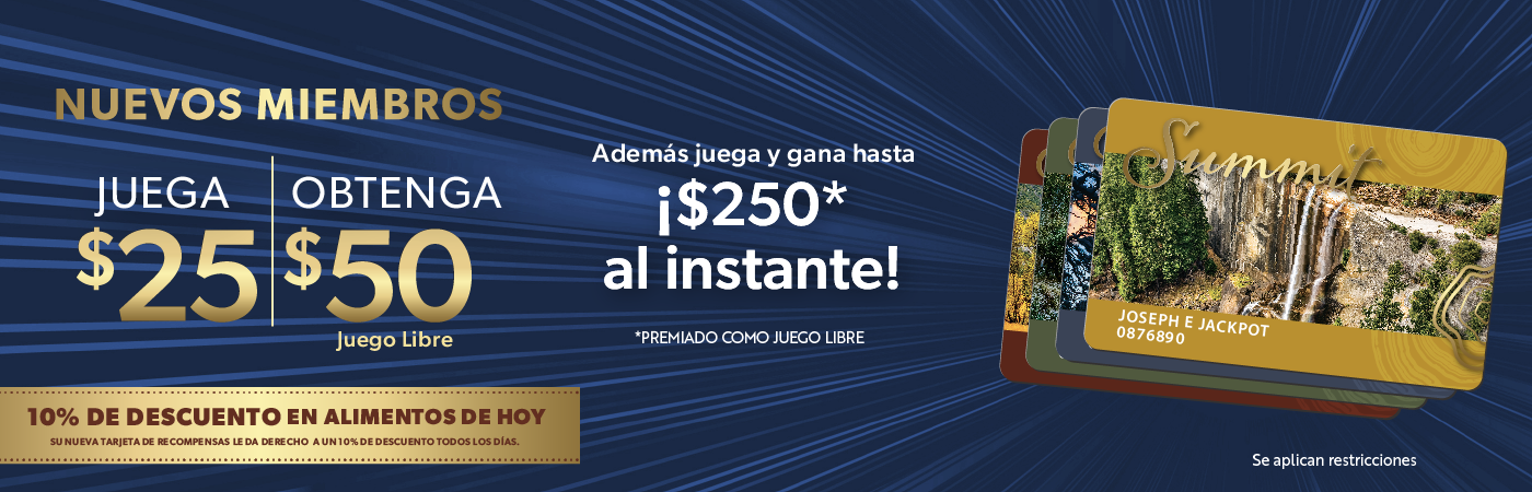 Play $25, Get $50 Spanish Version