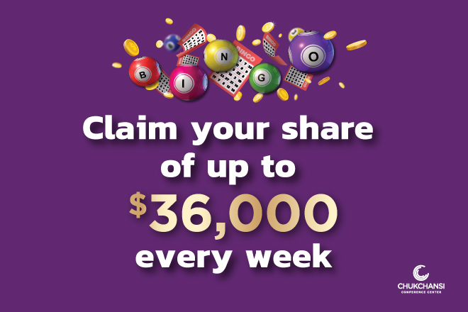 Bingo claim your share $36K website promo
