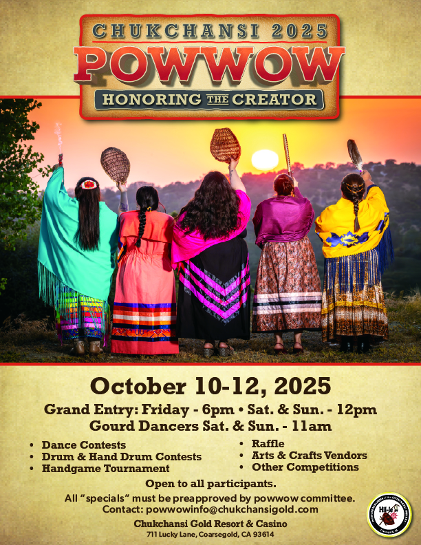 Chukchansi 2025 Powwow Flyer