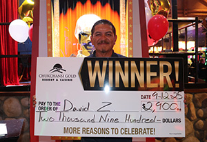 David Z.Cash Carnival Giveaway Winner