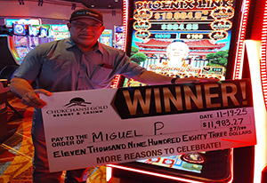 Miguel P. Jackpot Winner