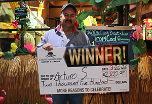 Arturo S. Tropicool Giveaway Winner