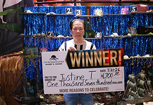 Justine T. Treasure Trove Giveaway Winner
