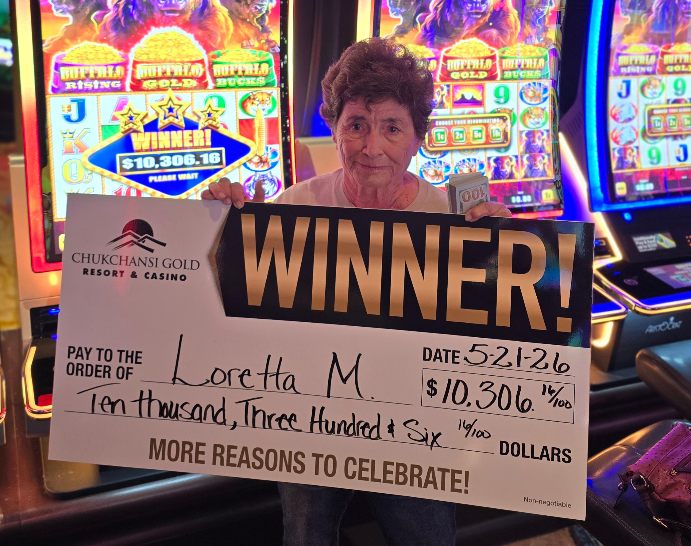 Loretta M. Jackpot Winner