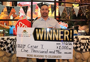 Cesar T. $50K Direct Mailer Winner