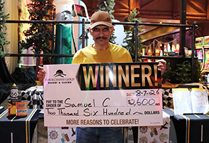 Samuel C. Road to Riches Giveaway Winner