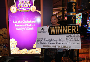 Florentina B. Quest for Cash Giveaway Winner