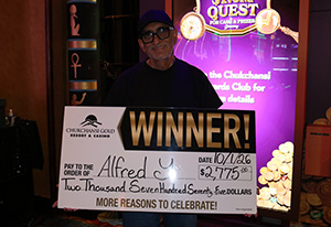 Alfred Y. Quest for Cash Giveaway Winner