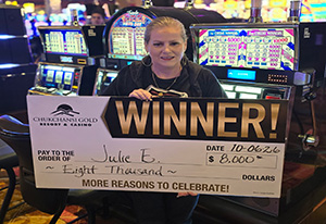 Julie E. Jackpot Winner